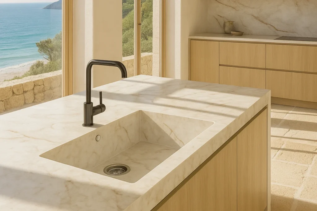 piques de marbre, granit, porcellànic i quars