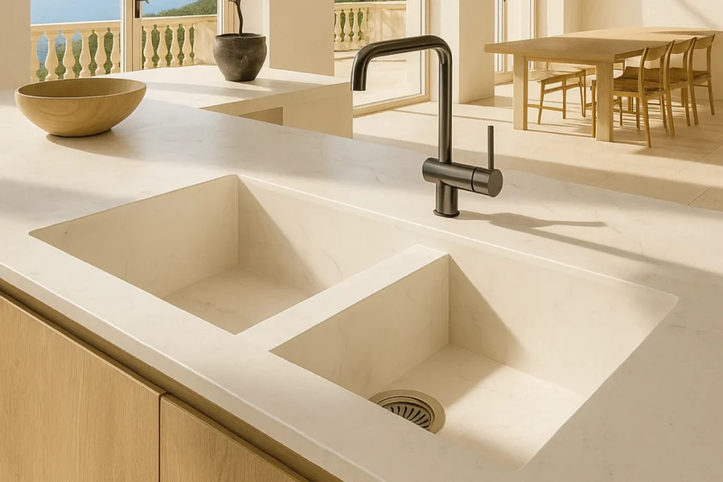 piques de marbre, granit, porcellànic i quars