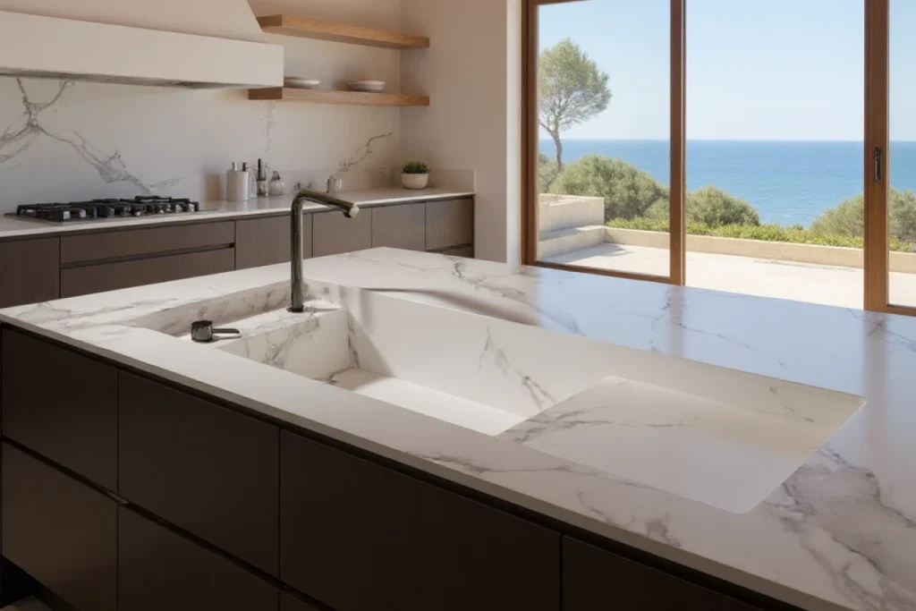 piques de marbre, granit, porcellànic i quars