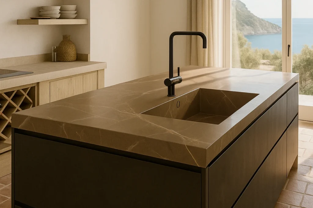 piques de marbre, granit, porcellànic i quars